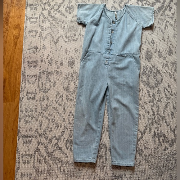 Riley + Cru Blue Jumpsuit - Picture 2 of 5